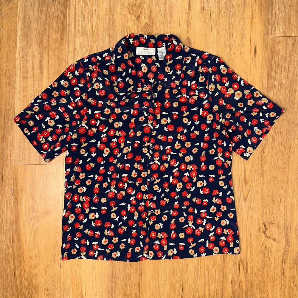 Vintage Floral Button up Blouse